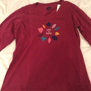 LIFE IS GOOD BRAND🤩Long sleeve Tshirt🌈